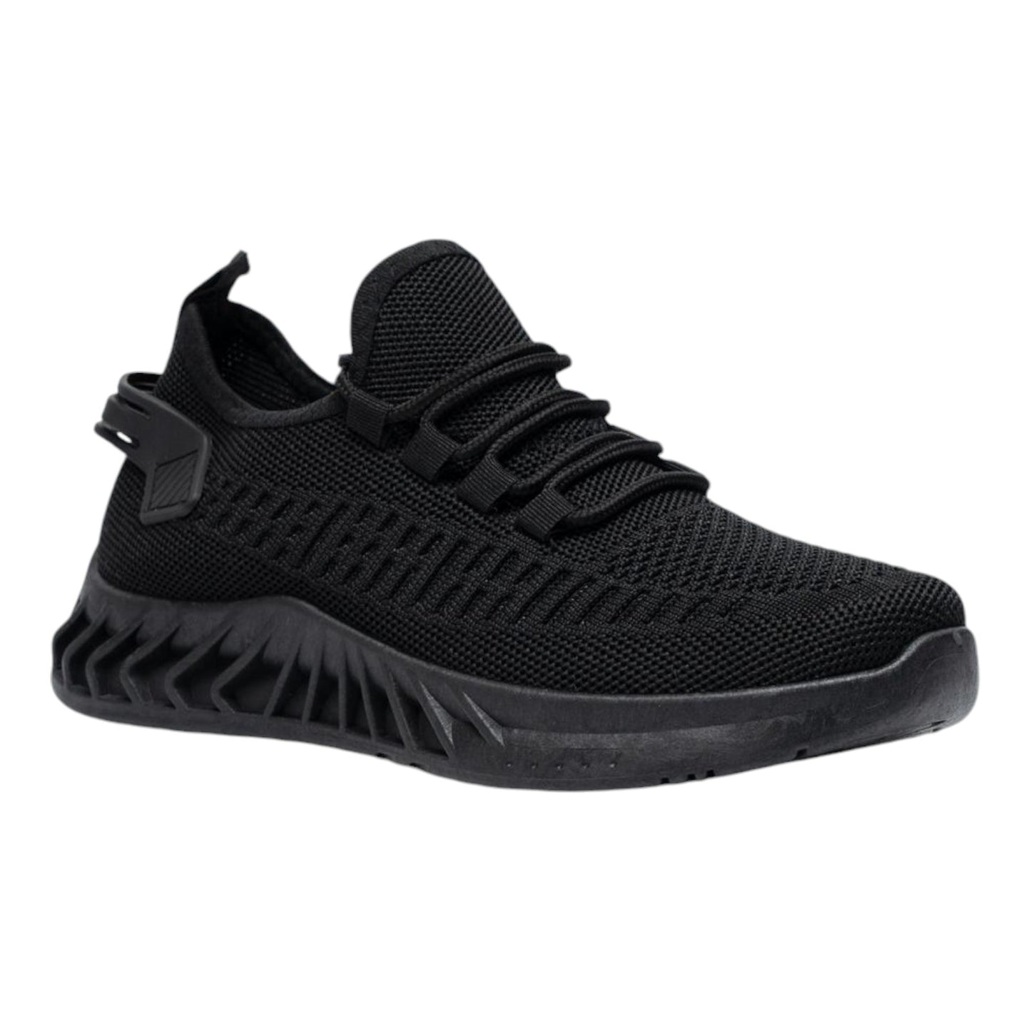 Amj Fashion Ladies Women Black Lace Up Casual Running Shoes Mesh Trainers Size UK 3-8